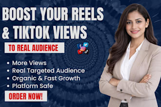 promote your reels or tiktok videos for views and audience growth fast