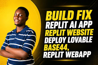 build fix replit ai app replit website deploy lovable base44, replit webapp