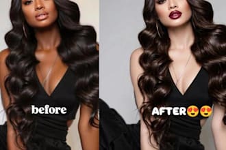 do professional face and hair aesthetic retouching