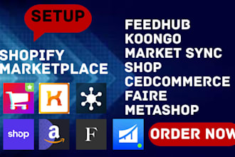 do marketplace feedhub koongo market sync shop cedcommerce faire metashop