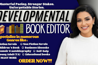 perform developmental edit on your novella to improve your narrative arc