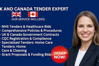 write winning UK canada tender bids rfp responses nhs proposals