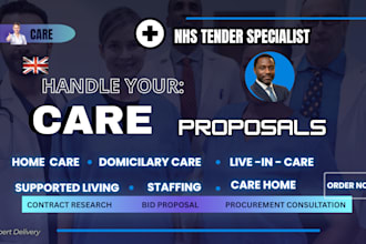 write winning nhs tenders UK healthcare tender bid proposal cqc registration itt