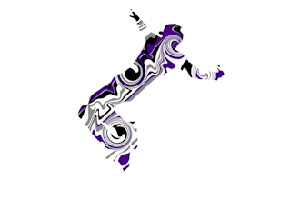design funky edgy quality dance logo