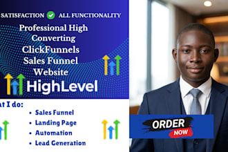 design clickfunnels sales funnel, clickfunnels landing page, gohighlevel funnel