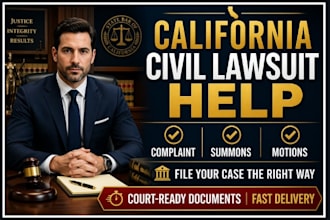 draft expert california civil complaint, legal objections and summons for filing