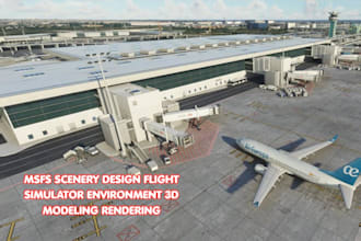 msfs scenery design flight simulator environment 3d modeling rendering