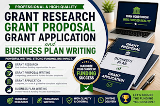 grant research grant propsal grant writing grant application business plan