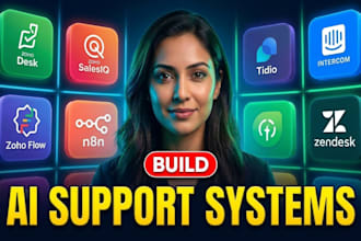 zoho desk zoho salesiq tidio intercom zoho flow n8n freshdesk zendesk ai support