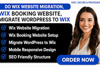 do wix website migration, wix booking website, migrate wordpress to wix