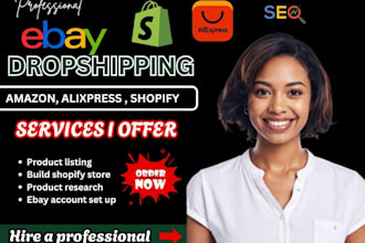 do aliexpress amazon walmart to ebay shopify product dropshipping store listing
