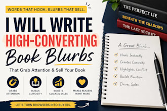 write a compelling amazon book blurb that boosts click and sales