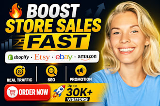 boost spain shopify ebay etsy amazon store marketing seo traffic sales promotion