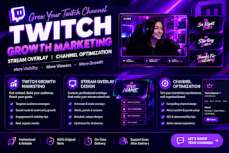 do twitch growth marketing, stream overlay and channel optimization
