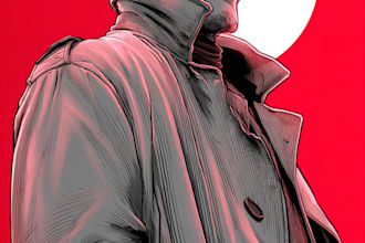 illustrate comic book characters with dynamic poses