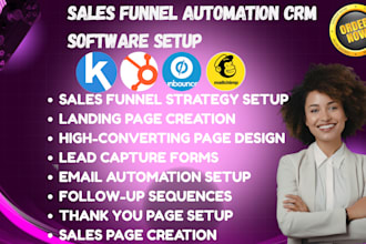 setup sales funnel automation sales funnel automation kartra hubspot unbounce