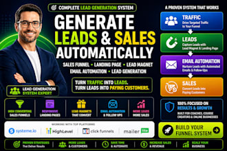 lead magnet sales funnel email automation digital product lead generation