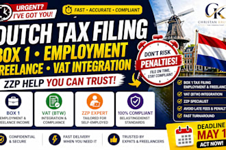 do dutch tax filing box 1 employment freelance vat integration zzp income