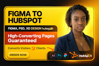 figma, hubspot, email template, responsive, conversion, landing page