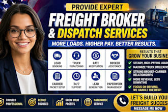 provide expert freight broker and dispatch services