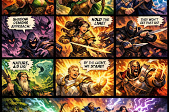 write comic book scripts with panel descriptions