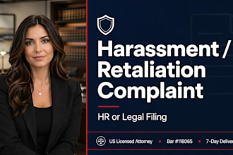 write your workplace harassment or retaliation complaint as a US lawyer