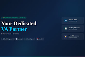 be your professional virtual assistant for email, data entry, and admin tasks