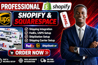 integrate setup fedex usps ups dhl shopify and tracking id into your shopify app