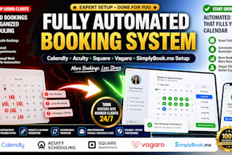 setup appointment booking system calendly acquity square vagaro simplybook me