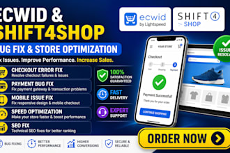 do ecwid and shift4shop checkout errors payment bugs mobile issues and speed SEO