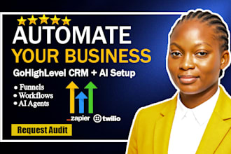 setup gohighlevel CRM ai agents and automation with n8n and zapier
