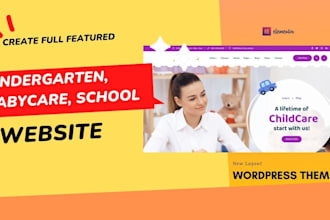 build preschool website with parent portal booking, and enrollment