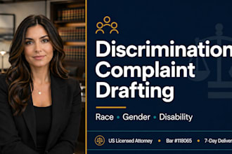 draft your race, gender, or disability discrimination complaint