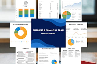 write a business and financial plan for bank loan approval