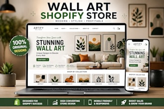 wall art shopify store wall art website print on demand website art store