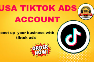 create USA tiktok ads account or USA business manager account for you