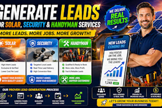 generate leads for solar, security and handyman services