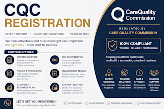 handle your cqc registration, policies, cic setup and healthcare compliance