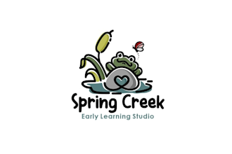 design elegant spring creek sister school logo organic