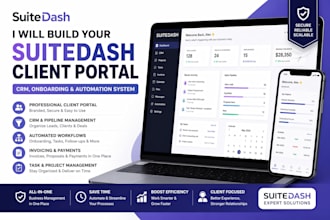 build your suitedash client portal CRM onboarding and automation system