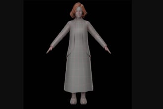 clean 3d scan, fix mesh, retopologize, uvunwrap bake textures and optimize model