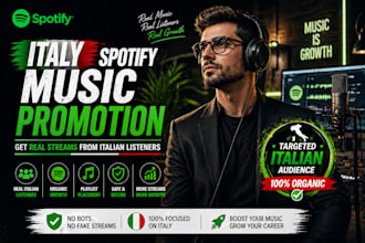 do italian spotify music promotion, spotify music promotion