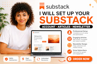 setup your substack account substack article post and newsletter