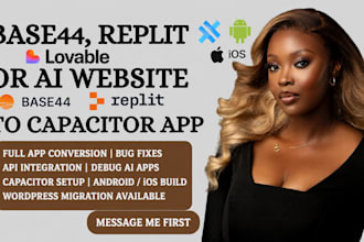 convert base44 or replit app to capacitor ios and android