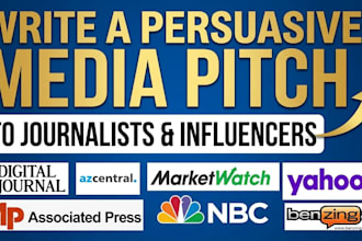 write a persuasive media pitch to journalists