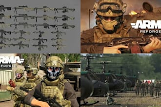 create custom armor weapons props and characters for arma reforger