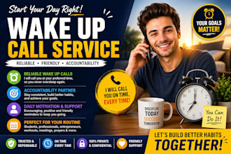 give you reliable wake up calls and accountability support