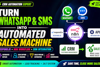 setup whatsapp crm automation respond io n8n chatbot and lead tracking system