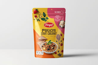 design creative box, pouch and label packaging design