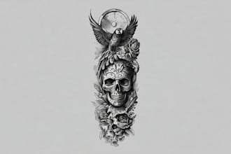 create a tattoo design of tattoo sleeve